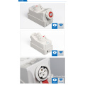 SAIPWELL CEE/IEC Socket with switches and Mechanical Interlock ip67 industrial socket 400-450V 32A 4p